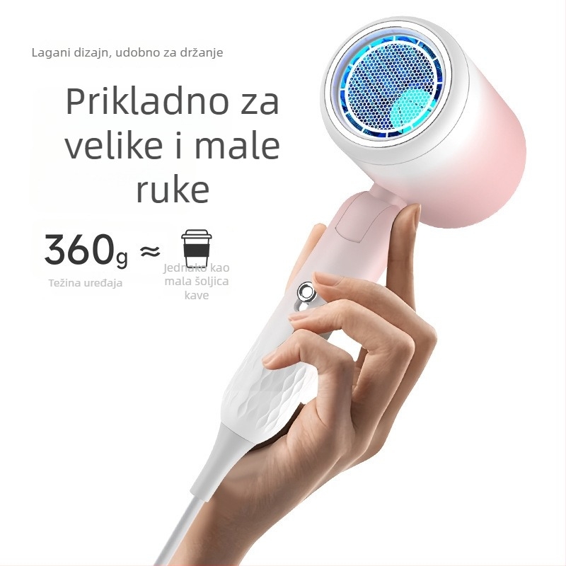 Defais 2002 Prijenosno sklopivo sušilo za kosu, 1750 W, 220 V, četkasti DC motor, hladan/topao zrak, zaštita od pregrijavanja