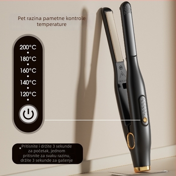 Dvostruka funkcija: uvijač i ploča za ravnanje kose, keramički premaz, promjer 16–20 mm, 30 W, 220 V