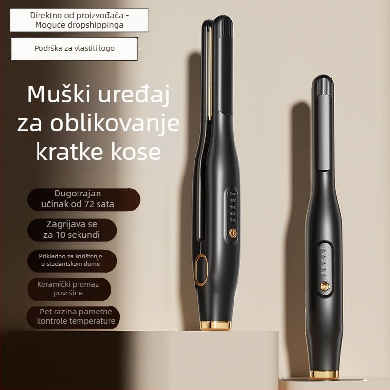 Dvostruka funkcija: uvijač i ploča za ravnanje kose, keramički premaz, promjer 16–20 mm, 30 W, 220 V