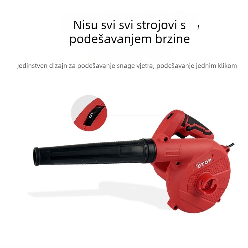 ETOP Visoko učinkovito puhalo za uklanjanje prašine za čišćenje računala, 220V, snažan protok zraka