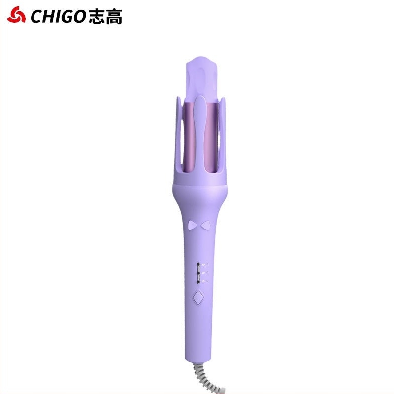 Chigo automatska pegla za kosu za kovrče, keramički grijač, 220V, rotirajuća, za mokru i suhu kosu
