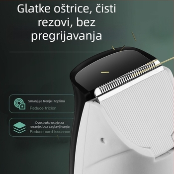 Mašina za šišanje kose s tišim usisavanjem dlaka, punjiva, vodootporna, bez četkica motor, keramičke oštrice