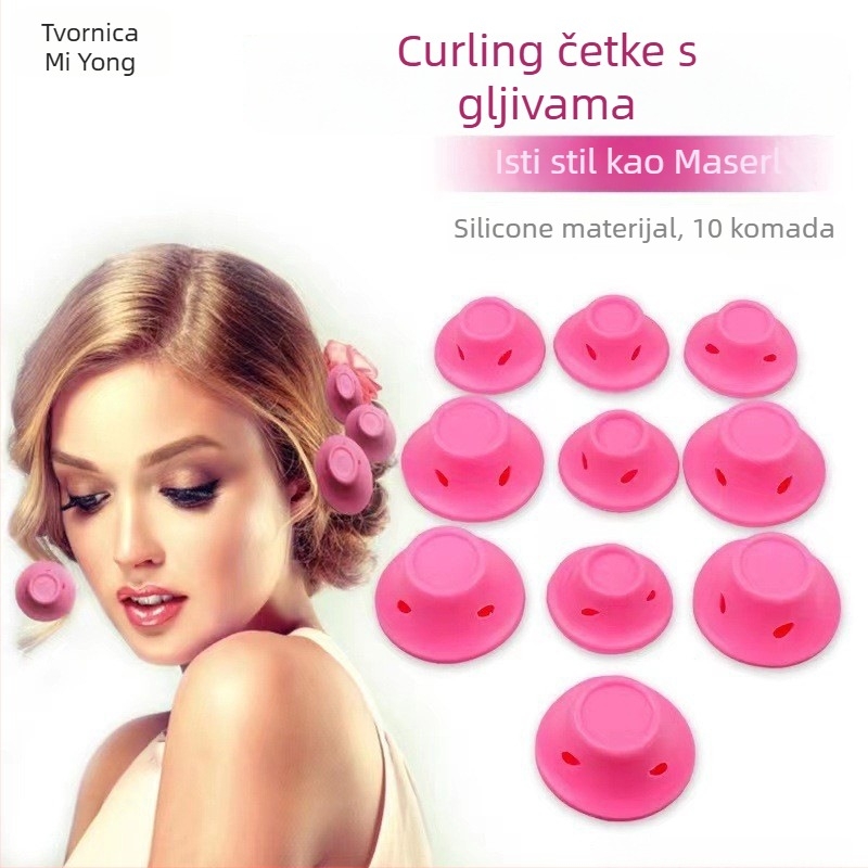 Uvijač za kosu tipa gljiva, plastično kućište, generička marka, pogodan za sve korisnike