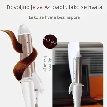 Dva u jednom alat za kovrčanje i ravnanje kose s turmalinskim keramičkim grijačem, 45W, 110-220V, žično napajanje