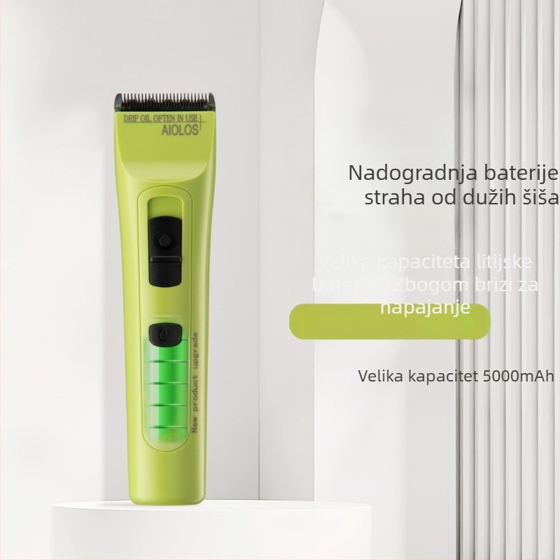 Mašinica za šišanje kose S1 Wind God, četkasti motor, keramička oštrica, odvojiva i periva oštrica, ugrađena baterija