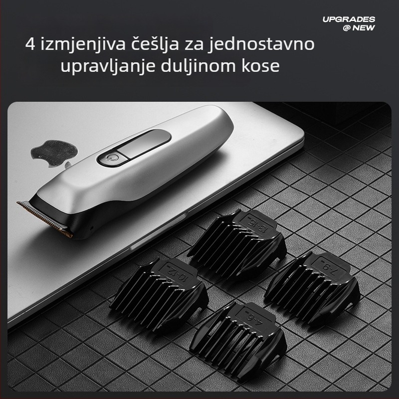 Električni šišač za bebe, oštrica od titanijeve legure, punjiv i periv