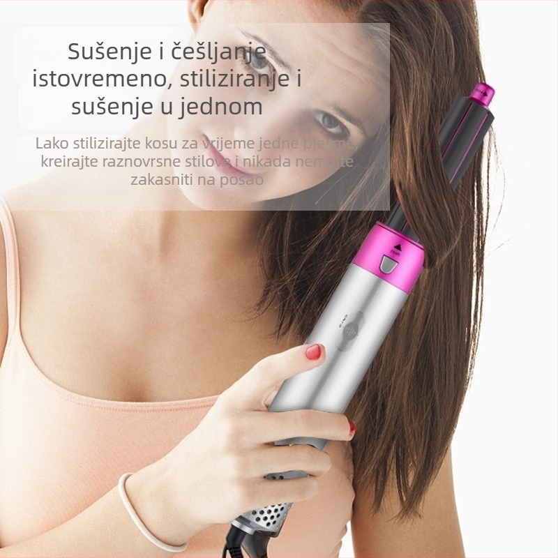Pet-u-jednom topli zrak styling za kosu s konstantnom temperaturom za kovrče, keramno-turmalinski grijač, suho i mokro dvostruko korištenje, 1000W, 220V, model YX-818