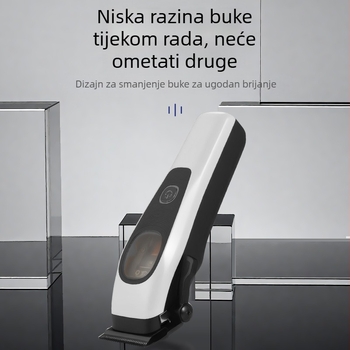 Električni kliper za kosu s DLC oštricom – brushless motor, 7,5 W, punjiv, prijenosni
