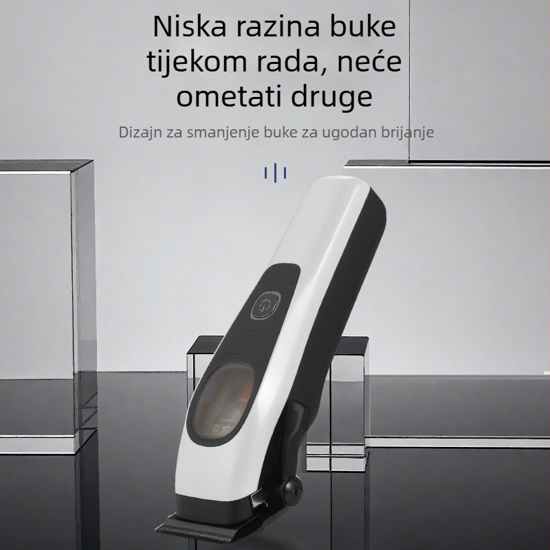 Električni kliper za kosu s DLC oštricom – brushless motor, 7,5 W, punjiv, prijenosni