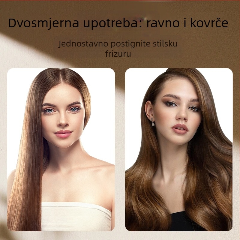 Bežični keramički turmalinski glačalo za kosu i kovrčanje, 35W, mokro i suho, punjenje, Pritech/piqi