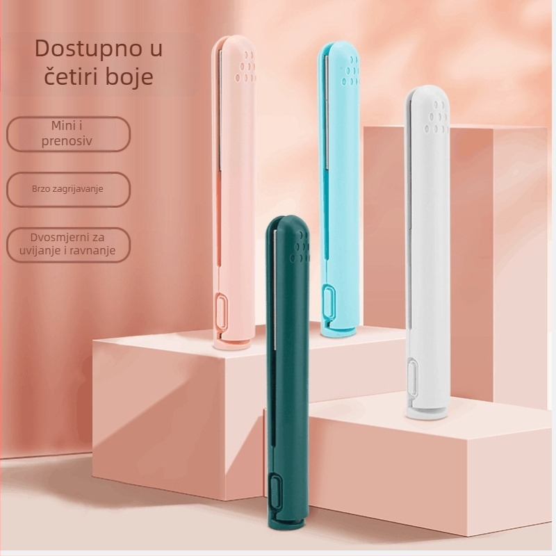 2-u-1 bežični uvijač i presa za kosu, kompatibilan s USB/Power Bank, 5V, 10W, promjer grijaćeg elementa ispod 15 mm, 15 razina temperature