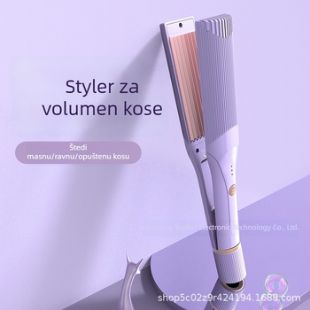 Osu Li 2-u-1 uvijač i ravnalo za kosu s turmalin-keramičkim grijanjem, promjer 16–20 mm, 45W, 110–220V, pahuljast bez tragova