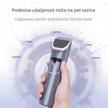 Šišač kose – punjivi, keramička oštrica, vodootporan, trajanje baterije 180 minuta, ugrađena baterija, četkasti motor, težina 220 g