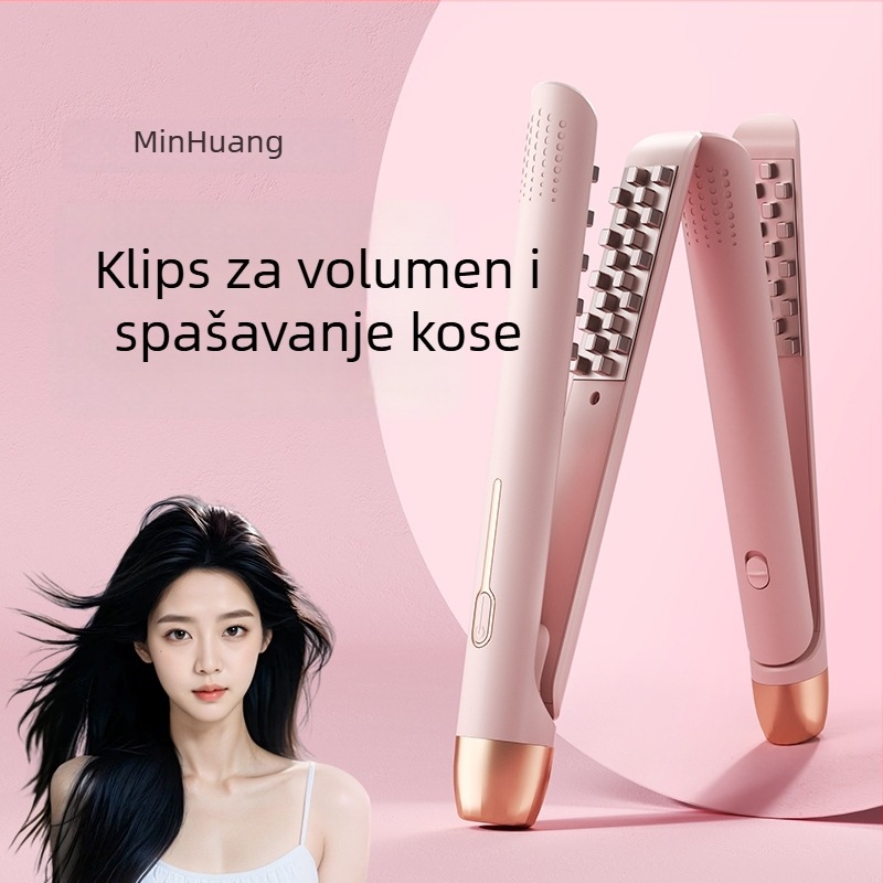 Minhuang mini peglu za kosu s keramičkim premazom, kabelsko napajanje AC, 220V, 25–39W, 10 razina temperature