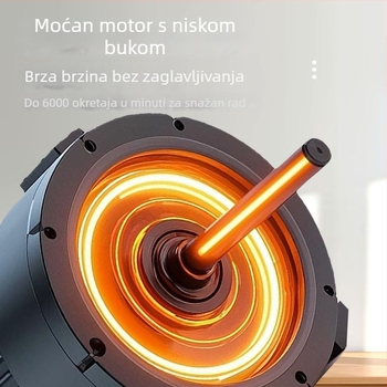 Punjava profesionalna šišačica za kosu – oštrica od titanijeve legure, četkasti motor, ugrađena baterija, nije vodootporna, trajanje 1–3 h