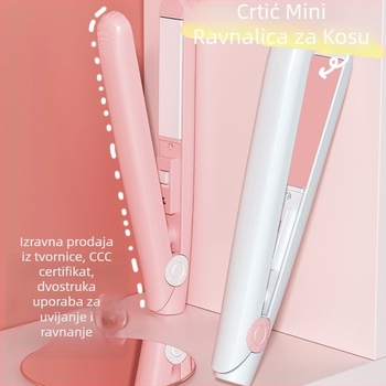 Dvostruki uređaj za ravnanje i uvijanje kose, keramički premaz grijanja, promjer <15 mm, 15 razina temperature, napajanje 220V, 20W