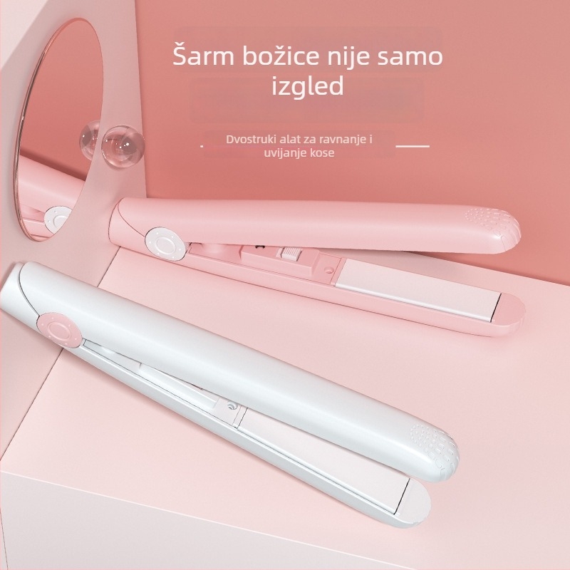 Dvostruki uređaj za ravnanje i uvijanje kose, keramički premaz grijanja, promjer <15 mm, 15 razina temperature, napajanje 220V, 20W
