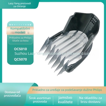 Prilagodljivi nastavak za Philips aparat za kosu 3–21 mm, kompatibilan s QC5010 QC5050 QC5070, napajanje iz mreže, nije vodootporan, buka ispod 36 dB