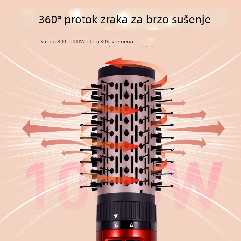 HATTEKER uvijač za kosu — grijački element iznad 31 mm, 3-stupanjska kontrola temperature, 800W, 220V
