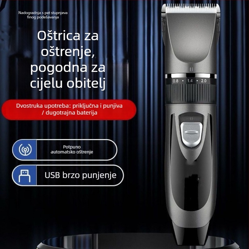 Profesionalni električni kliper za frizerske salone i kućnu upotrebu