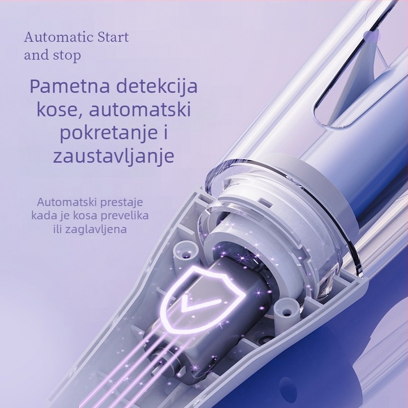 Uvijač za kosu s turmalinsko-keramičkim grijačem, 10 razina kontrole temperature, brzo oblikovanje za manje od 1 minute, CE certifikat