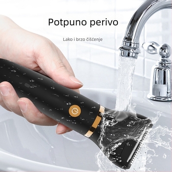 Muški višefunkcionalni podrezivač i brijač, 3-u-1, cijelo tijelo perivo, ugrađena baterija 800–1000 mAh, keramičke oštrice