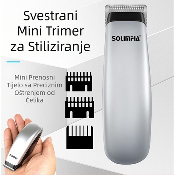 Električni uređaj za šišanje kose; Napajanje: baterija suhog ćelija; Motor s četkicama; Oštrica od nehrđajućeg čelika; Ugrađena baterija 500-800 mAh