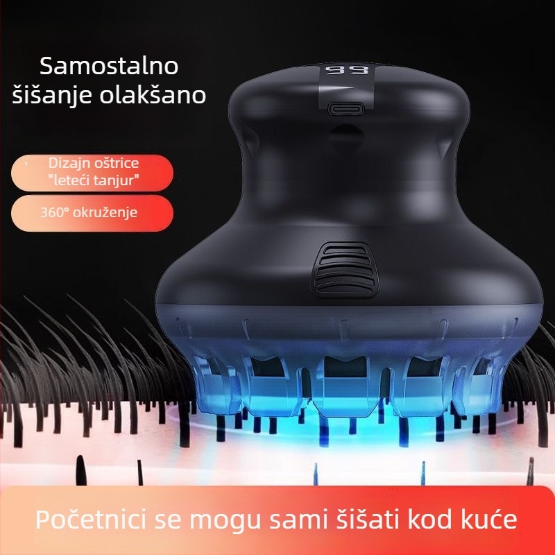 Kosa za kosu u UFO stilu, pametna samoposluživost, za kućnu upotrebu – automatsko šišanje frizure s ravnim vrhom