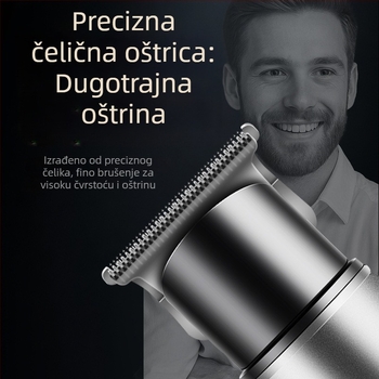 Mašina za kosu DQ-8408 | Punjenje, Nehrđajuće čelične oštrice, Ugrađena baterija 800–1000 mAh, Trajanje 1–3 h