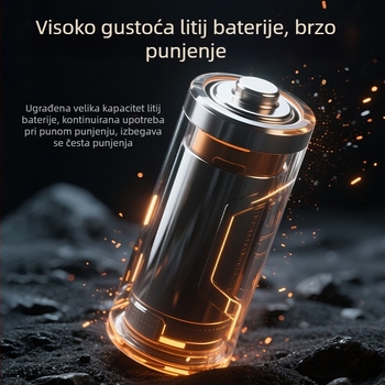 Mašina za kosu DQ-8408 | Punjenje, Nehrđajuće čelične oštrice, Ugrađena baterija 800–1000 mAh, Trajanje 1–3 h