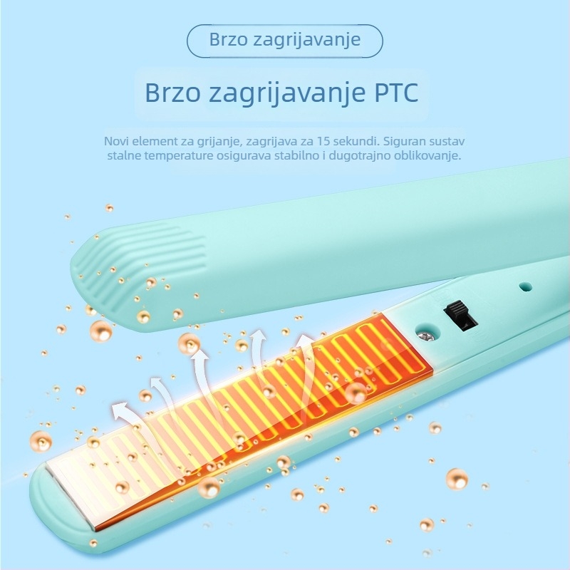 Dvostruki uređaj za ravnanje i kovrčanje kose s turmalin-keramičkom pločom 21–30 mm, 20 W, 110–240 V