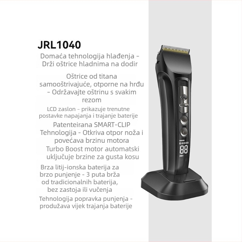 Bežični električni šišač za kosu za barbershop i frizerski salon, tih rad, za odrasle, pogodan za kućne ljubimce