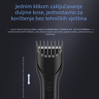 Inteligentan prilagodljivi kućni električni šišač za kosu za odrasle i djecu, profesionalna razina salona