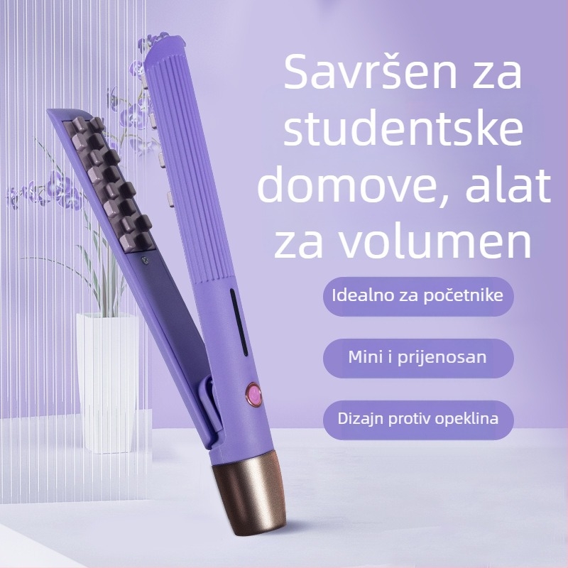Uvijač za kosu s turmalinsko-keramičkim valjkom 21–30 mm, mokro/suho korištenje, 4 postavke temperature, zaštita stalne temperature, 220V 35W