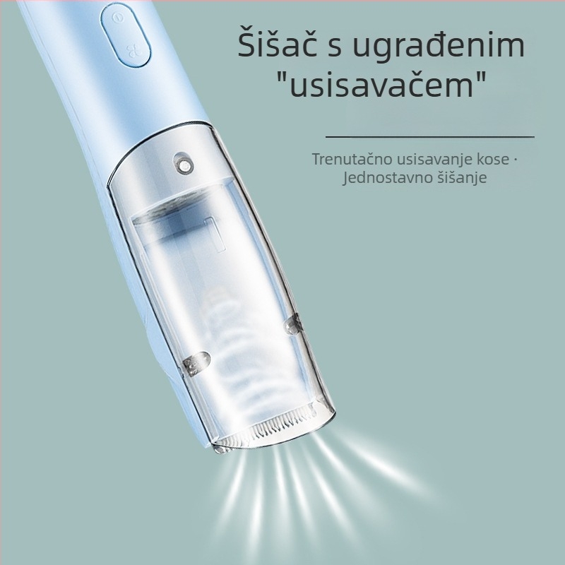 MARSKE Dječji električni uređaj za šišanje kose, vodootporan, motor bez četkica, oštrice od nehrđajućeg čelika, ugrađena baterija 1000–1200 mAh, radni vijek 1–3 sata