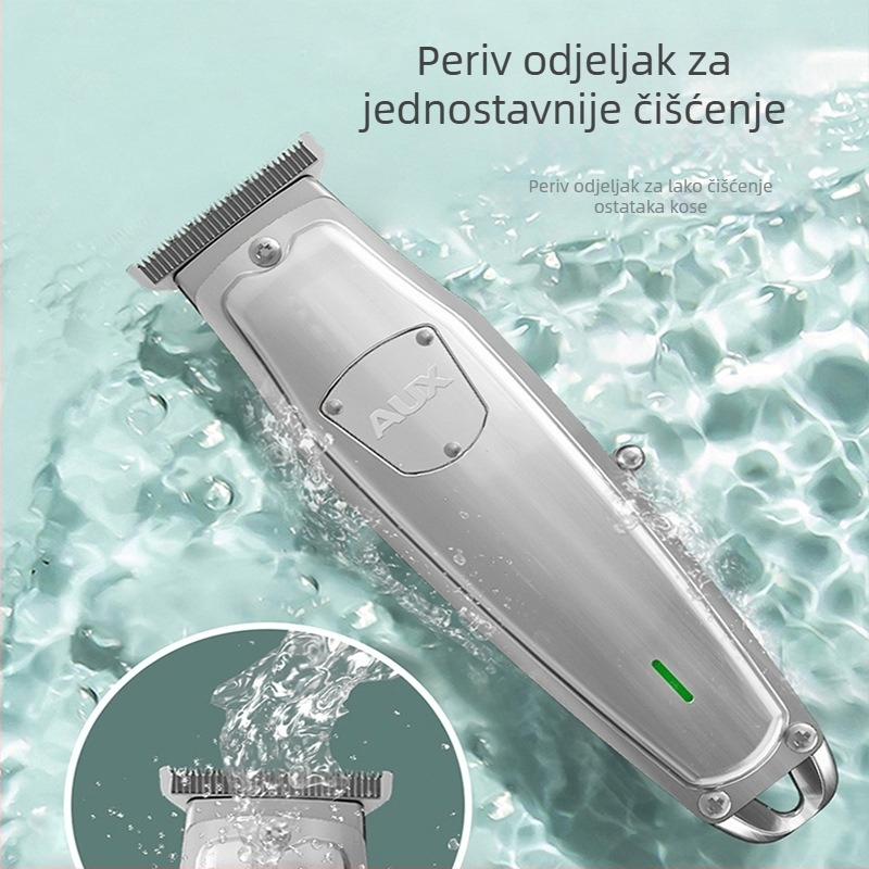 Električni podrezivač za karvanje – AUX-S2, dvostruko napajanje (punjenje/priključak), čelična glava za rezanje, odvojiva i periva glava