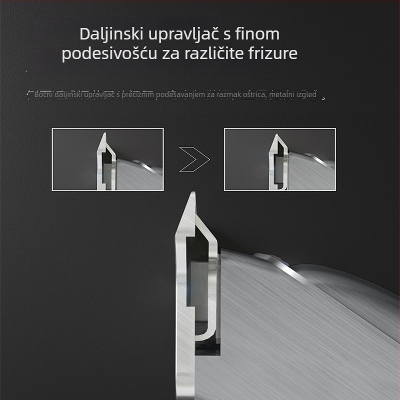 Električni podrezivač za karvanje – AUX-S2, dvostruko napajanje (punjenje/priključak), čelična glava za rezanje, odvojiva i periva glava