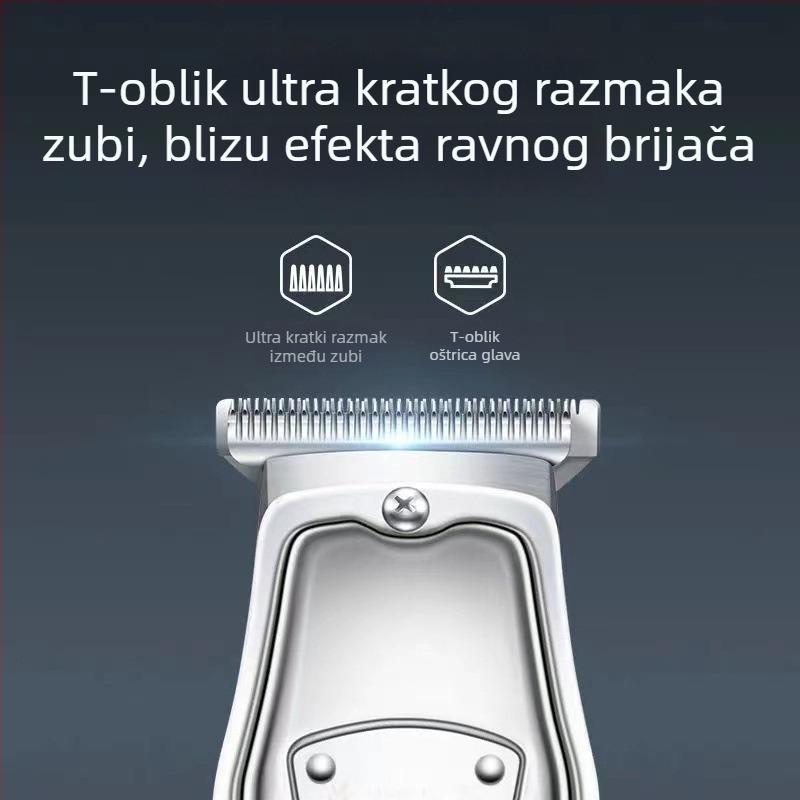Električni podrezivač za karvanje – AUX-S2, dvostruko napajanje (punjenje/priključak), čelična glava za rezanje, odvojiva i periva glava