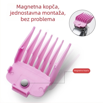 RESUXI C-06 Bežični aparat za šišanje kose, s ugrađenom baterijom, oštrice od nehrđajućeg čelika, dualno napajanje, trajanje baterije 1–3 h