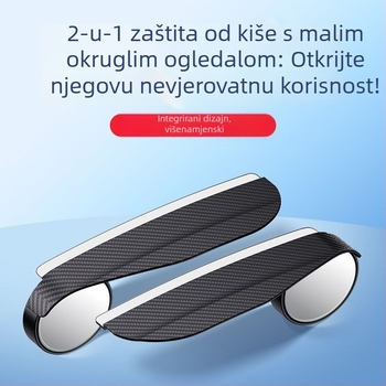 Materijal: ABS+staklo; model: malo okruglo ogledalo; tip ogledala: ravno; kompatibilnost: universalno