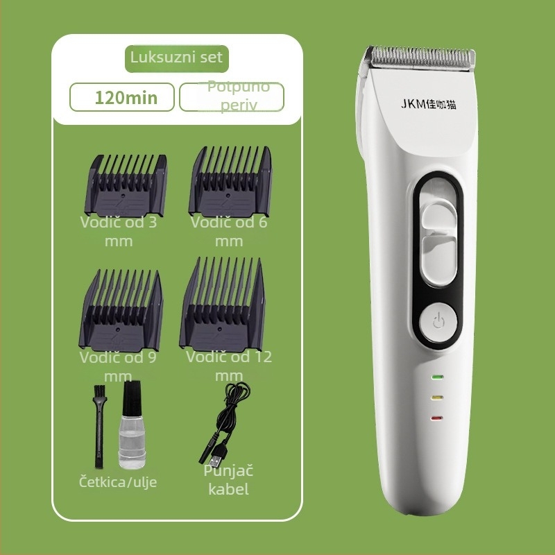 Električni kliper za njegu kućnih ljubimaca – visokoučinkoviti trimer za pse i mačke, profesionalni alat za njegu, model C8-008, Jia Ka Cat