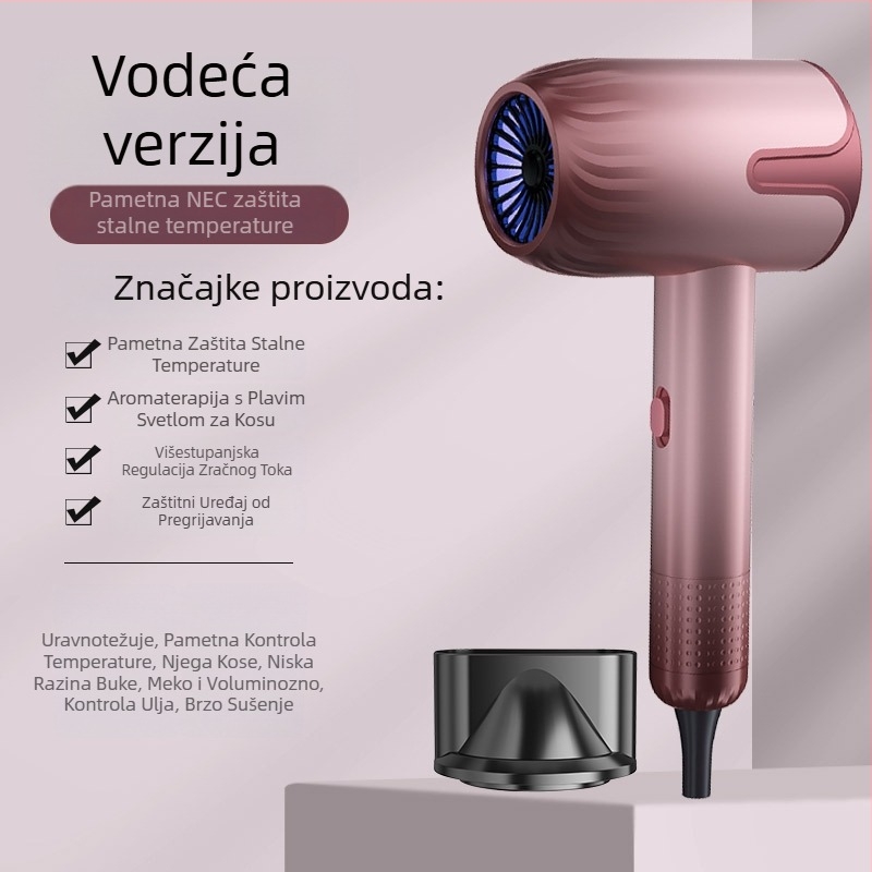 Sušilo za kosu LD-1201, 1200W četkasti motor, topao zrak, 3 brzine, 220V