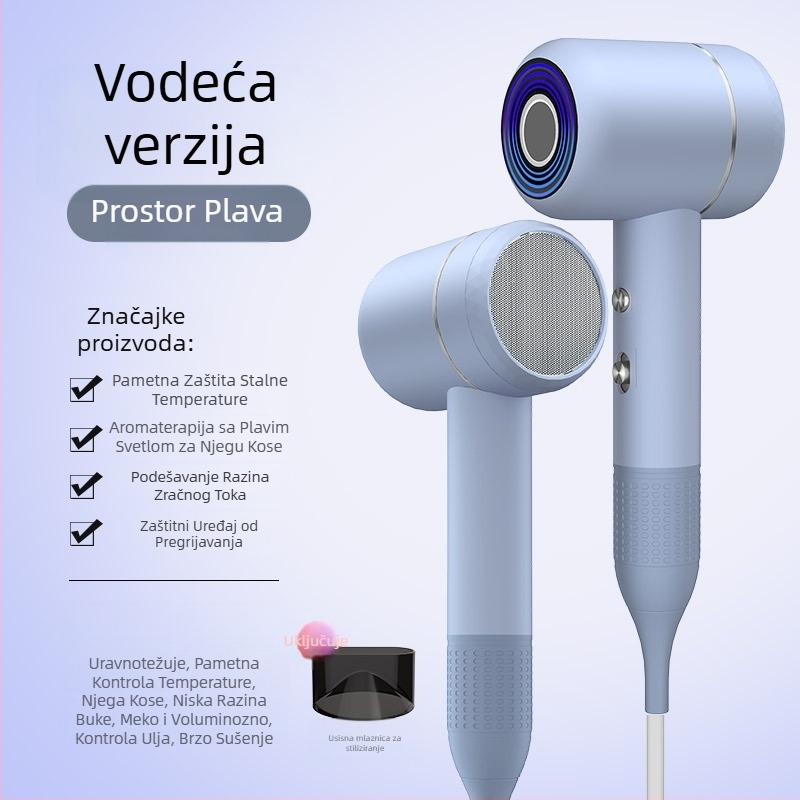 Sušilo za kosu LD-1201, 1200W četkasti motor, topao zrak, 3 brzine, 220V