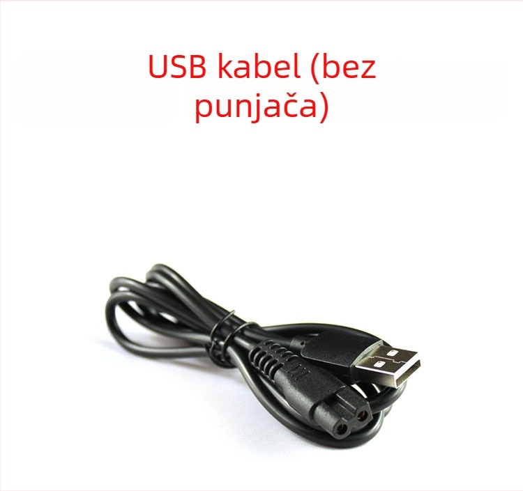 Bejbi aparat za šišanje kose – bez baterije, vanjsko napajanje USB kabelom, bez četkastog motora, oštrica od finog čelika