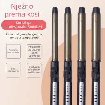 Profesionalni rotirajući uvijač za studijsko korištenje, s velikim promjerom od 31 mm ili više; 3 u 1: sušenje, kovrčanje i ravnanje; turmalinski keramički grijač; podesiva temperatura