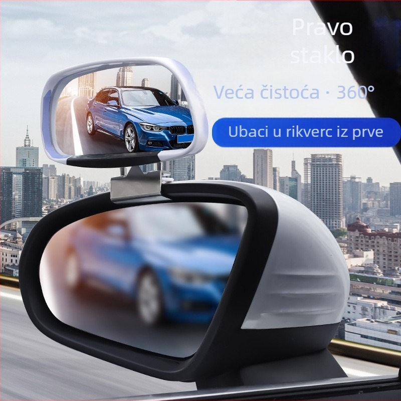 Automobilsko ogledalo za mrtve kutove – pomoćno retrovizorno ogledalo sa širokokutnim zakrivljenim zrcalom