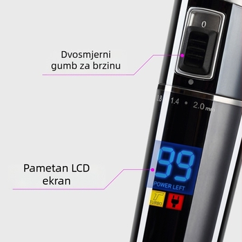 Riwei S7 električni uređaj za podrezivanje kose za kućnu upotrebu, keramičke oštrice, snaga 12W, napajanje: punjenje, trajanje rada 1–3 h, baterija uklonjiva i zamjenjiva