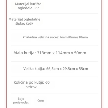 666 model retrovizor za električna vozila, okrugli reflektor, PP+čelik konstrukcija, montaža prednji i stražnji zubi, pogodno za električna vozila, motocikle i dvokotača