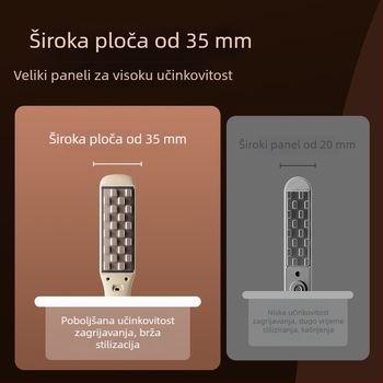 Tro-in-1 alat za stiliziranje kose za suhu, kovrčavu i ravnu kosu s turmalinsko-keramičkim valjkom, promjer 31 mm ili veći, bežično napajanje litijskom baterijom