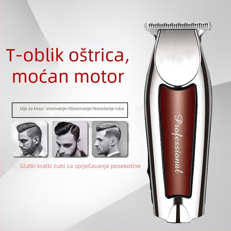 RESUXI Kućni kliper za kosu s bezčetkastim motorom, glava za rezanje od nehrđajućeg čelika, ugrađena baterija 800-1000mAh, trajanje 1-3 sata, napajanje baterijom/solarnom energijom